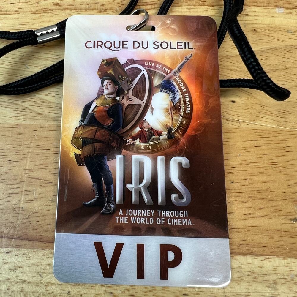 IRIS VIP Experience Lanyard Cirque Du Soleil Kodak Theatre